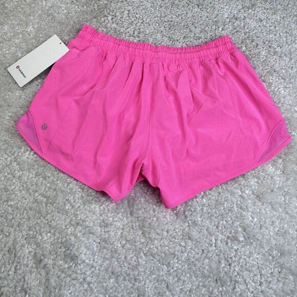 Lululemon Hotty Hot Low Rise Short Dark Prism Pink 10 Tall NEW - Picture 3 of 11